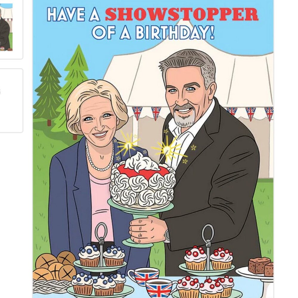 NWT The Great British Bake Off birthday card